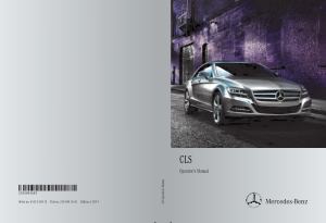 2014 Mercedes Benz CLS Operator Manual